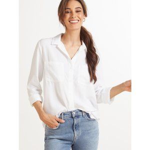Cloth & Stone White Button Down Shirt